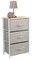Sorbus Dresser with 3 Drawers - Bedside Furniture & Accent End Table Chest for Home, Bedroom Accessories, Office, College Dorm, Steel Frame, Wood Top, Fabric Drawers